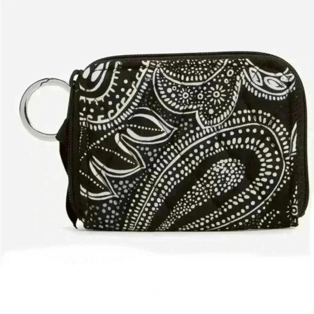 Vera Bradley RFID Petite Zip-Around Wallet in Cotton Stellar Paisley NWT